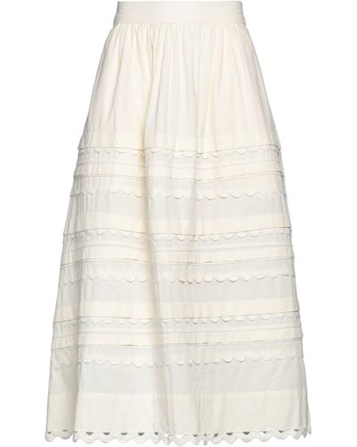 Sea Midi Skirt - White