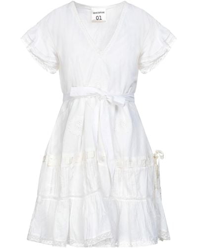 Semicouture Mini Dress - White
