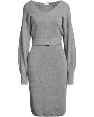 Agnona Midi Dress - Grey
