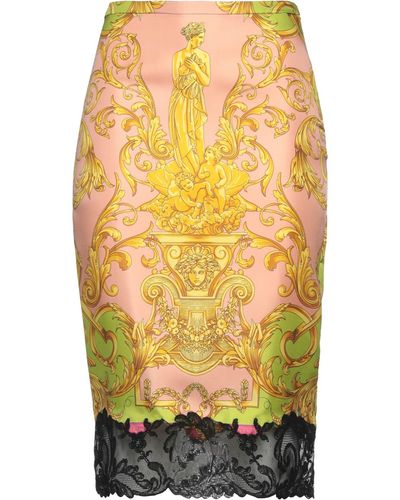Versace Midi Skirt - Yellow