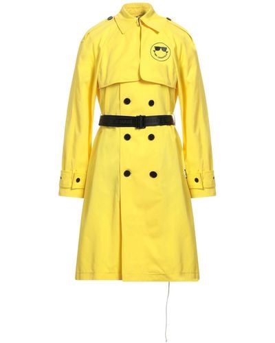 Karl Lagerfeld Overcoat & Trench Coat - Yellow