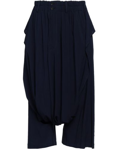 Yohji Yamamoto Cropped Trousers - Blue