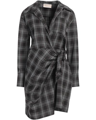 Kaos Lead Mini Dress Polyester, Viscose, Elastane - Grey