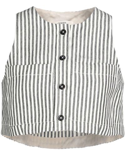 ODEEH Tailored Vest - White