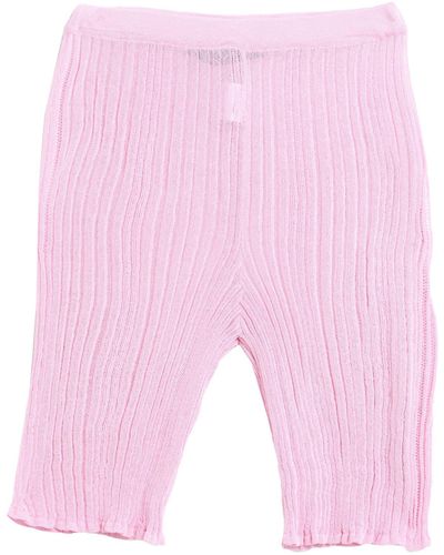 Marco Rambaldi Shorts & Bermuda Shorts Viscose, Polyamide - Pink
