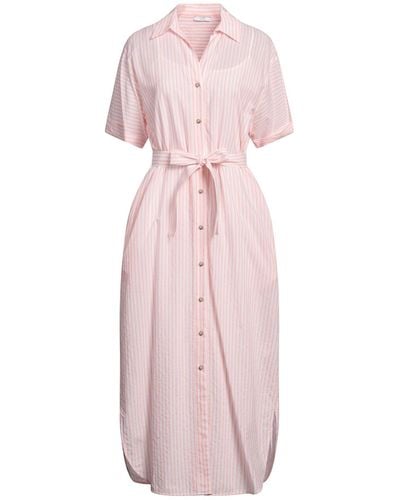 Peserico EASY Maxi Dress Cotton - Pink