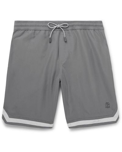 Gray shop swim trunks