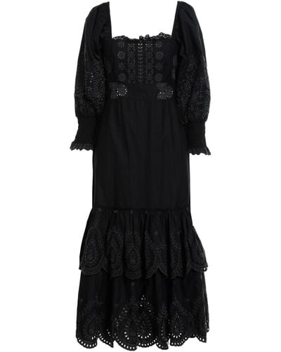 LoveShackFancy Midi Dress - Black