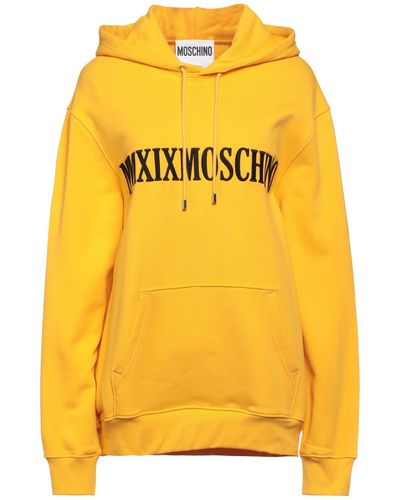 Yellow moschino sweatshirt Clearance