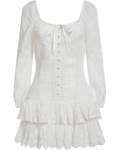 LoveShackFancy Mini Dress - White