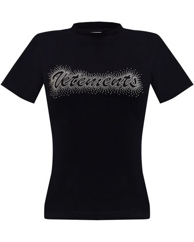 Vetements T-shirts - Schwarz
