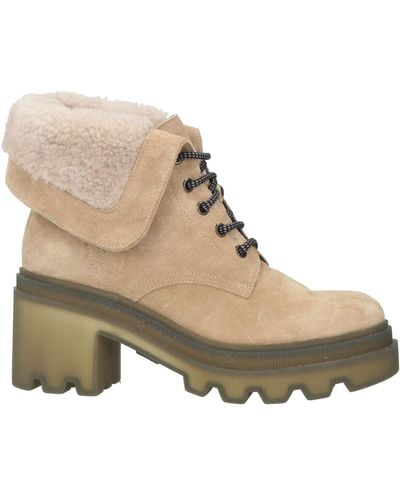 Voile Blanche Ankle Boots - Natural