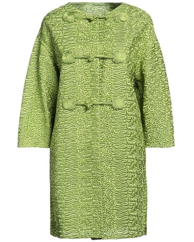 Ermanno Scervino Acid Overcoat & Trench Coat Polyester, Polyamide - Green