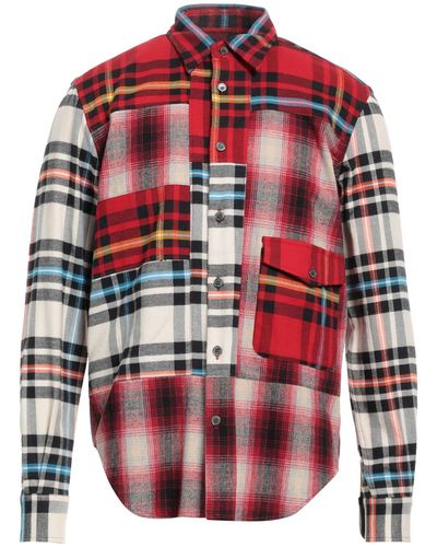 Department 5 Shirt Cotton, Polyester - Red