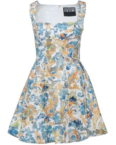 Versace Mini Dress Polyester - Blue