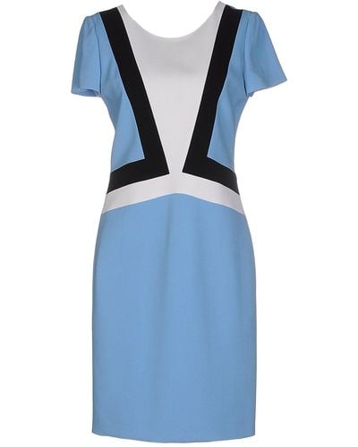 Emilio Pucci Sky Mini Dress Virgin Wool, Elastane - Blue