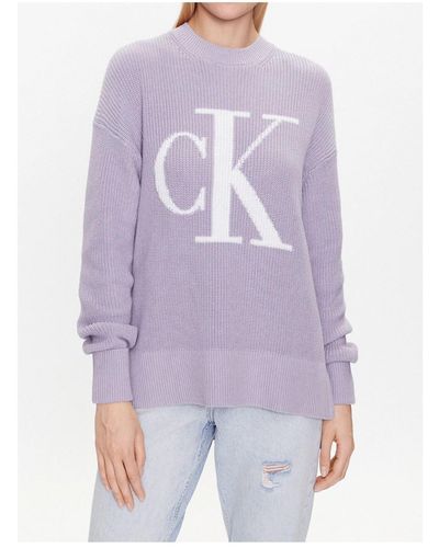 Calvin Klein Pullover - Morado