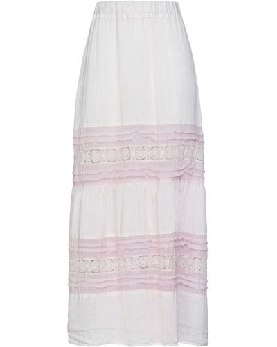 120% Lino Maxi Skirt - White