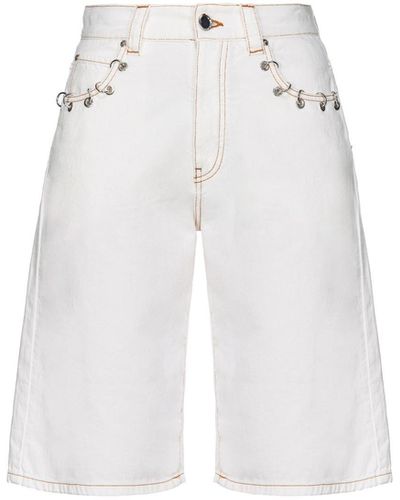 Pinko Shorts Jeans - Bianco