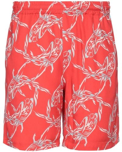 MSGM Shorts & Bermuda Shorts - Red