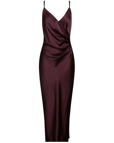 Imperial Deep Maxi Dress Polyester - Purple