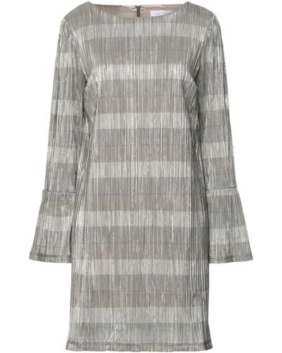 Satine Label Mini Dress - Grey