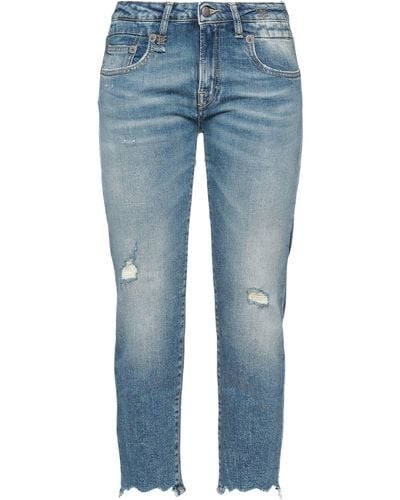 R13 Cropped Jeans - Blau