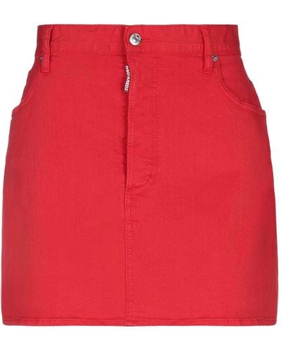 DSquared² Denim Skirt - Red