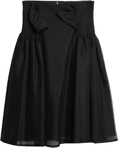 Noir Kei Ninomiya Knee Length Skirt - Black