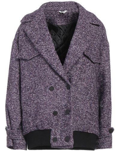 Liu Jo Jacket Synthetic Fibers, Wool, Cotton, Alpaca Wool, Silk - Purple