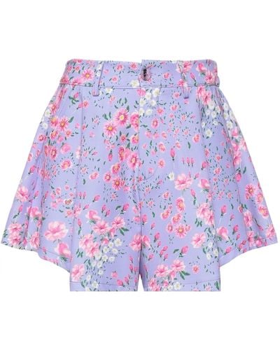 VANESSA SCOTT Light Shorts & Bermuda Shorts Polyester - Purple