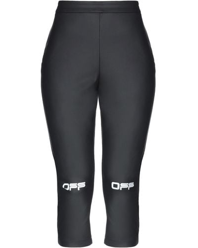 Off-White c/o Virgil Abloh Logo Print Cropped leggings - Black