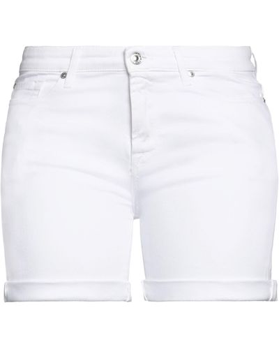 7 For All Mankind Shorts Jeans - Bianco