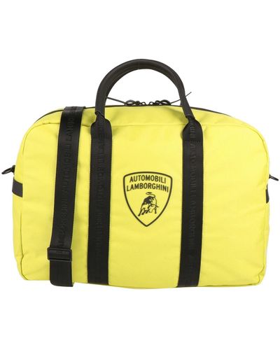Automobili Lamborghini Duffel Bags - Yellow