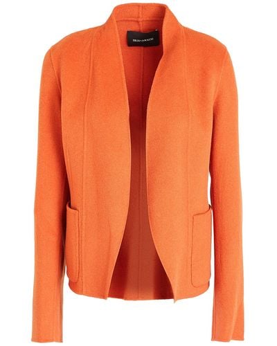 Iris Von Arnim Rust Blazer Cashmere, Wool - Orange
