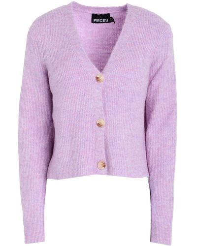 Pieces Cardigan - Purple