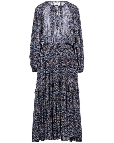 Isabel Marant Deep Midi Dress Viscose - Blue