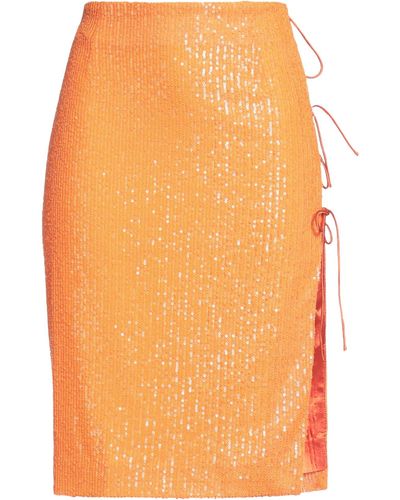ROTATE BIRGER CHRISTENSEN Midi Skirt - Orange
