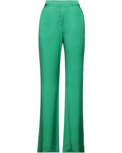 NOCOLD Emerald Trousers Acetate, Silk - Green