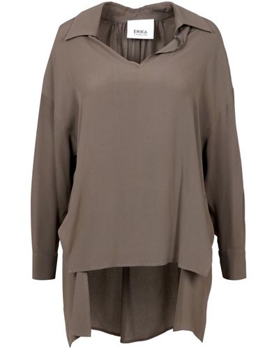 Erika Cavallini Semi Couture Top - Marron