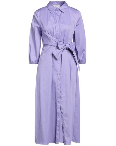 Soallure Midi Dress - Purple