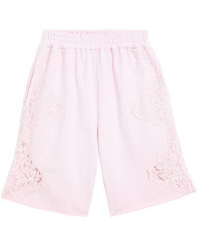 Pink Memories Shorts E Bermuda - Bianco