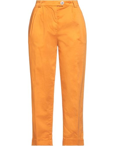 Orange Barba Napoli Pants, Slacks and Chinos for Women | Lyst