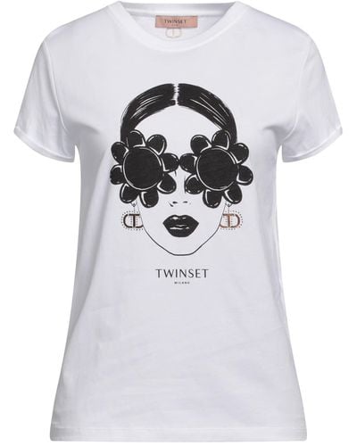 Twin Set Camiseta - Blanco