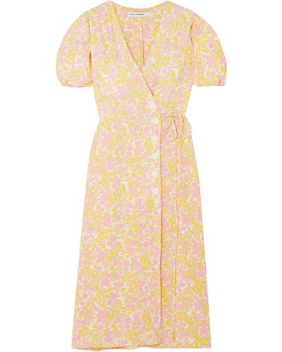 Faithfull The Brand Midi Dress - Yellow