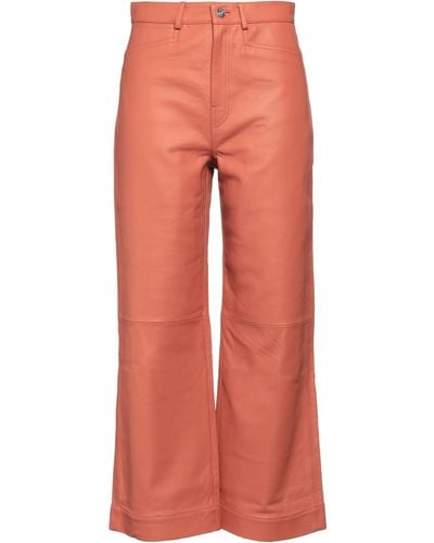 Proenza Schouler Pants Shearling - Orange