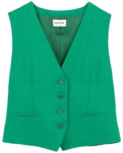P.A.R.O.S.H. Tailored Vest - Green