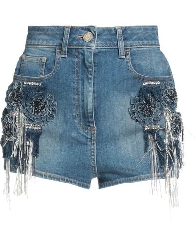 Elisabetta Franchi Denim Shorts - Blue