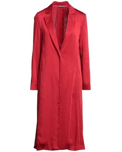 Maliparmi Overcoat & Trench Coat Polyester - Red