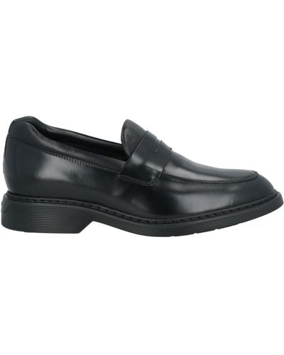 Hogan Loafers Leather - Black